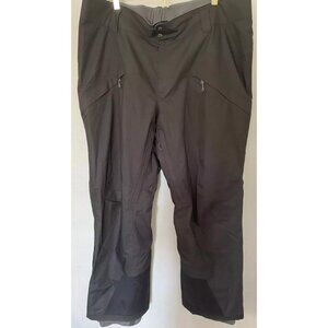 Patagonia Snow Pants Men's 2XL Black Straight Leg Zip Pockets Wintergear Outdoor